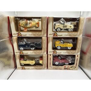NEW Pedal Champs Collectible Vintage Pedal Cars 1:10 Scale lot of 6